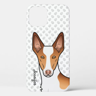 Funda Para iPhone 12 Cabeza de perro de pelo corto de sabueso ibicenco