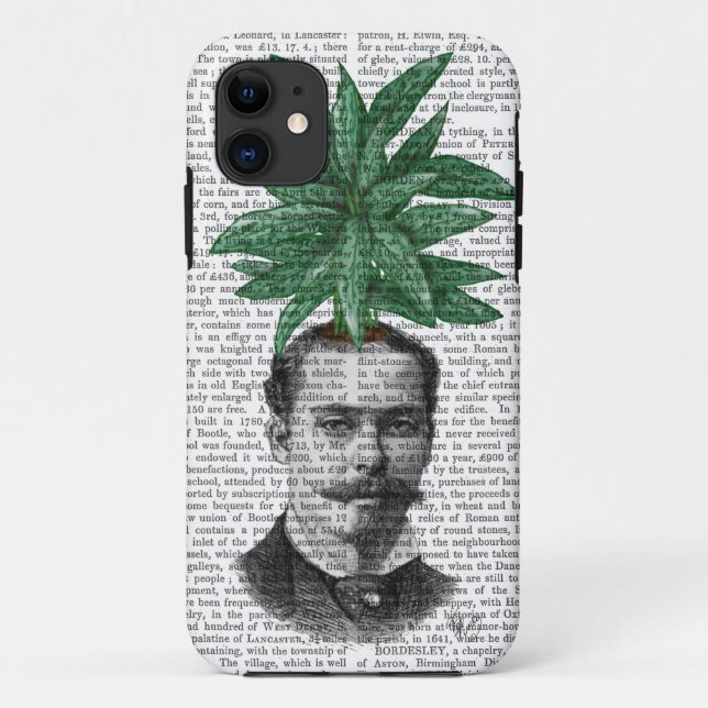 Funda De Case-Mate Para iPhone Cabeza de planta evergreen china (Reverso)