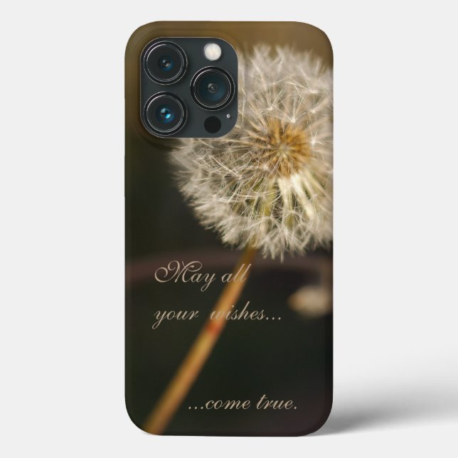 Funda De Case-Mate Para iPhone Cabeza de semilla de Dandelion en tonos marrones (Reverso )