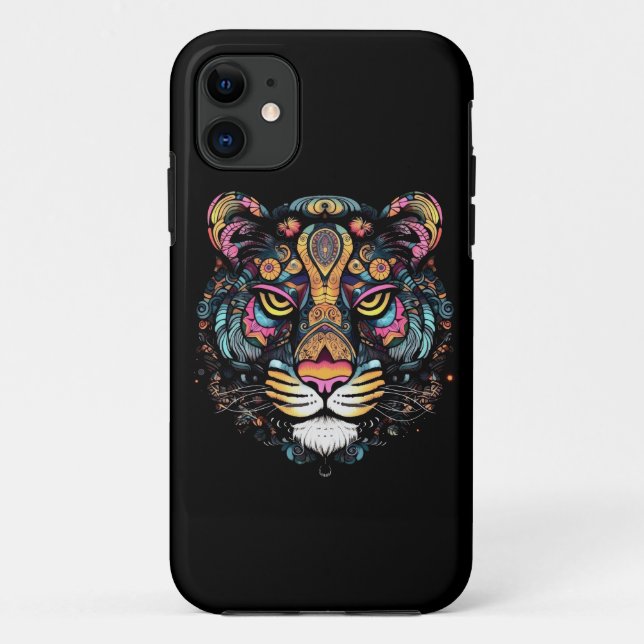 Funda De Case-Mate Para iPhone Cabeza de Tigre  (Reverso)
