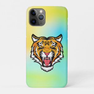Funda Para iPhone 11 Pro Cabeza de tigre ruidosa-25818