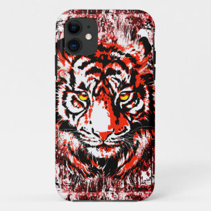 Funda Para iPhone 11 Cabeza de tigre siberiana - Rojo de cara de tigre