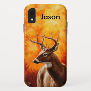 Funda Para iPhone XR Cabeza de toro de Whitetail Deer Trophy