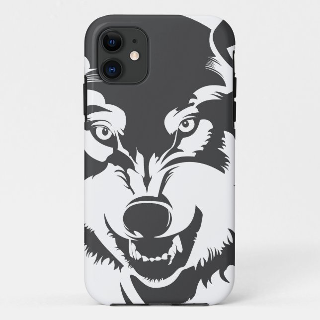 Funda De Case-Mate Para iPhone Cabeza de un lobo (Reverso)