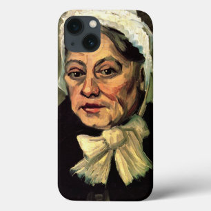 Funda Para iPhone 13 Cabeza de una anciana blanca gorra de Vincent van