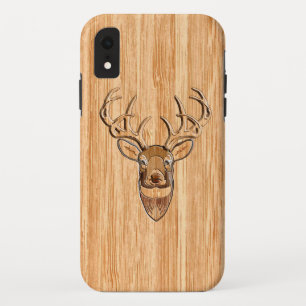 Funda Para iPhone XR Cabeza de venado de cola blanca decoración estilo