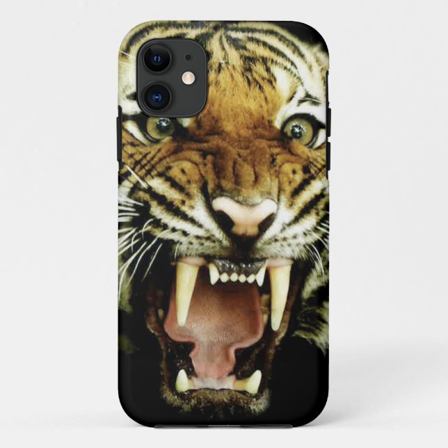 Funda De Case-Mate Para iPhone Cabeza del tigre (Reverso)