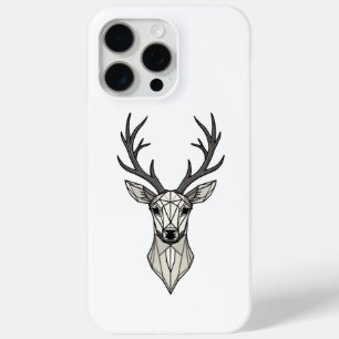 Funda Para iPhone 15 Pro Max Cabezal de Ciervo Geométrico Minimalista iPhone 15