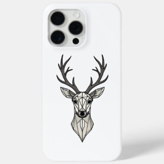 Funda Para iPhone 15 Pro Max Cabezal de Ciervo Geométrico Minimalista iPhone 15