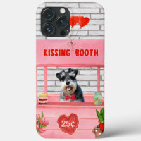 Cabina de besos del perro Schnauzer el día de San 