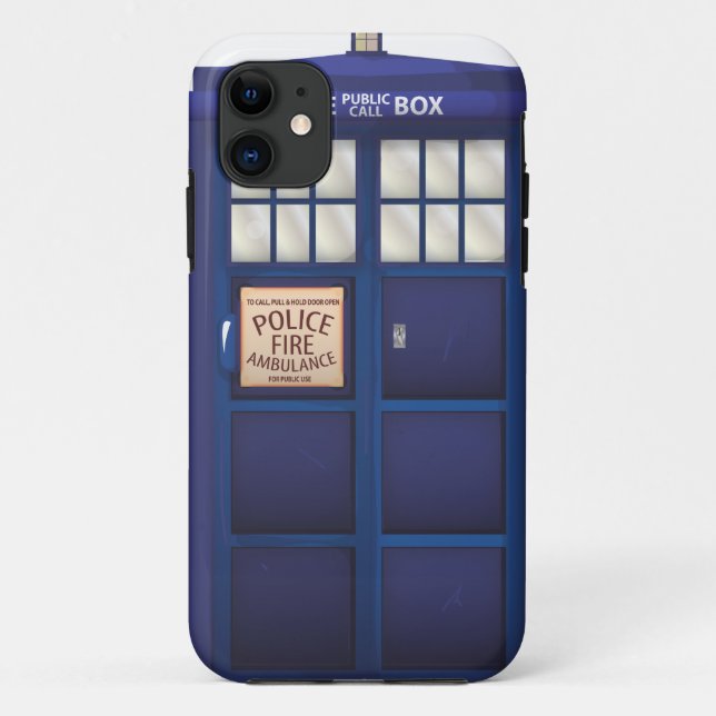 Funda De Case-Mate Para iPhone Cabina de Policía (Reverso)