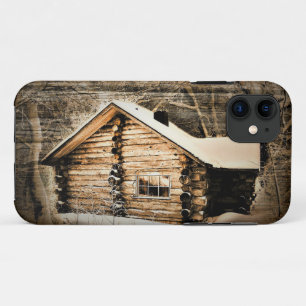 Funda Para iPhone 11 Cabina De Registro Rústica En El Silvestre