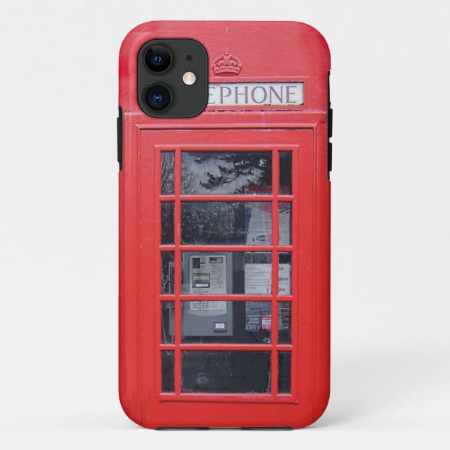 Funda De Case-Mate Para iPhone Cabina de teléfonos roja de Londres (Reverso)