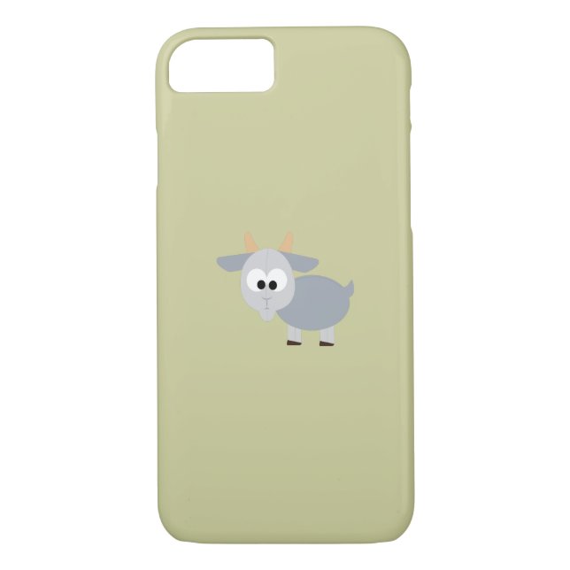 Funda De Case-Mate Para iPhone Cabra gris adorable (Reverso)