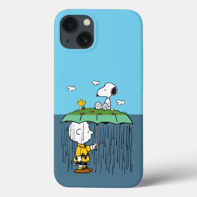 Funda De Case-Mate Para iPhone Cacahuetes | Día soleado Día lluvioso Mitad y mita (Reverso)