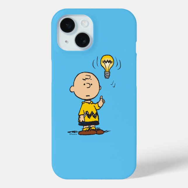 Funda De Case-Mate Para iPhone Cacahuetes | Idea de Charlie Brown sobre la bombil (Reverso )
