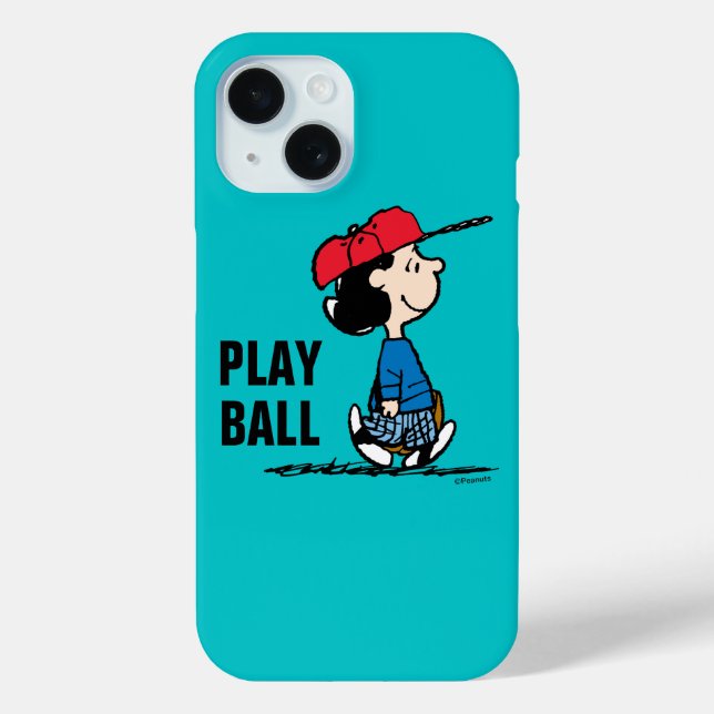 Funda De Case-Mate Para iPhone Cacahuetes | Lucy Jugando Béisbol (Reverso )