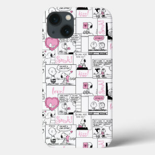 Funda Para iPhone 13 Cacahuetes Patrón de amor al corazón de San Vale
