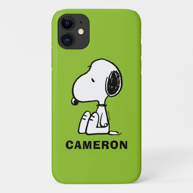 Funda De Case-Mate Para iPhone Cacahuetes | Snoopy Mirando hacia abajo (Reverso)