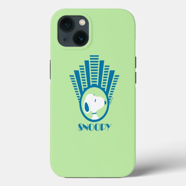 Funda De Case-Mate Para iPhone Cacahuetes | Sueños de Deco Azul Snoopy (Reverso )
