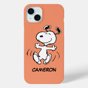 Funda Para iPhone 15 Mini Cacahuetes   Un baile feliz Snoopy