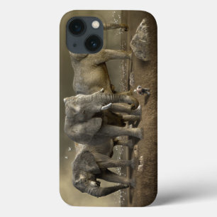 Funda Para iPhone 13 Cacería de elefantes sobre el Safari