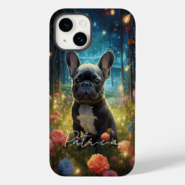 Funda Para iPhone 14 De Case-Mate Cachorro de cachorro animal Bulldog francés floral