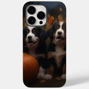 Funda Para iPhone 14 Pro Max De Case-Mate Cachorro de montaña bernés Otoño Delicia Calabaza