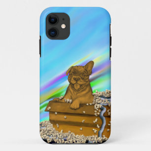 Funda Para iPhone 11 Cachorro en una caja