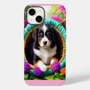 Funda Para iPhone 14 De Case-Mate Cachorro en una canasta