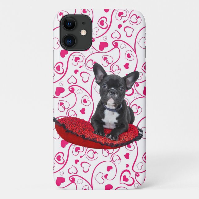Funda De Case-Mate Para iPhone Cachorro negro (Reverso)