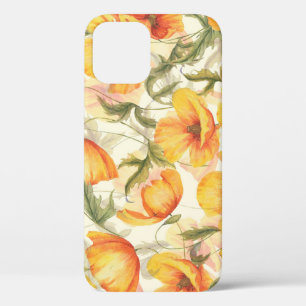Funda Para iPhone 12 Cachorros amarillos: patrón de acuarela dibujado a