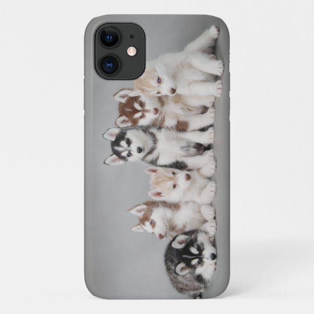 Funda De Case-Mate Para iPhone Cachorros Husky (Reverso)