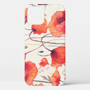 Funda Para iPhone 12 Cachorros rojos silvestres, acuarela