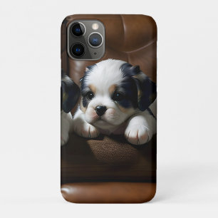 Funda Para iPhone 11 Pro Cachorros Super Cute en el sofá 1