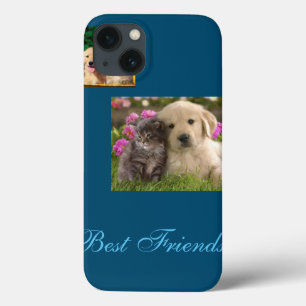 Funda Para iPhone 13 Cachorros y gatitos que son los mejores amigos!
