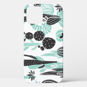 Funda Para iPhone 12 Cacti de mano dibujada: Doodle Seamless