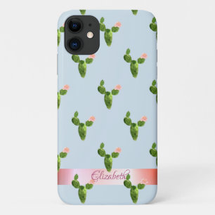 Funda Para iPhone 11 Cactus acuarela ,raya - Personalizado