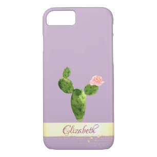 Funda Para iPhone 8/7 Cactus acuático de confetti dorado - Personalizado