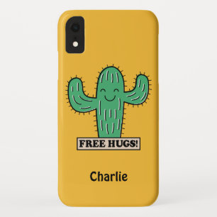 Funda Para iPhone XR Cactus gratis Abrazos de nombres personalizados es
