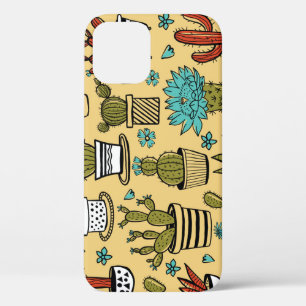 Funda Para iPhone 12 Cactus Succulent: Esbozo dibujado a mano
