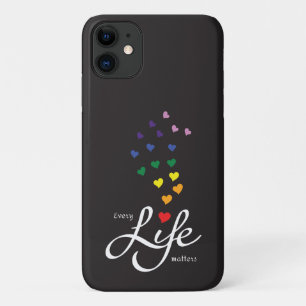 Funda Para iPhone 11 Cada vida importa - colores del arcoiris -