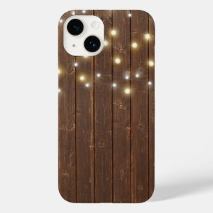 Funda Para iPhone 14 De Case-Mate Cadena ligera sobre madera de roble
