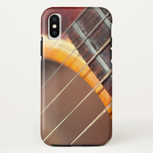 Funda De Case-Mate Para iPhone Cadenas de guitarra acústica (Reverso)