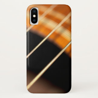 Funda Para iPhone X Cadenas De Guitarra Acústica De Vibración Conectad