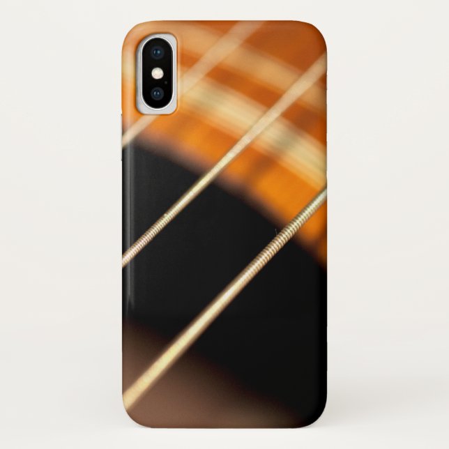 Funda De Case-Mate Para iPhone Cadenas De Guitarra Acústica De Vibración Conectad (Reverso)