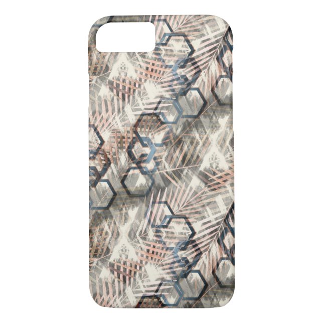 Funda De Case-Mate Para iPhone Cadenas de hojas de palma. (Reverso)