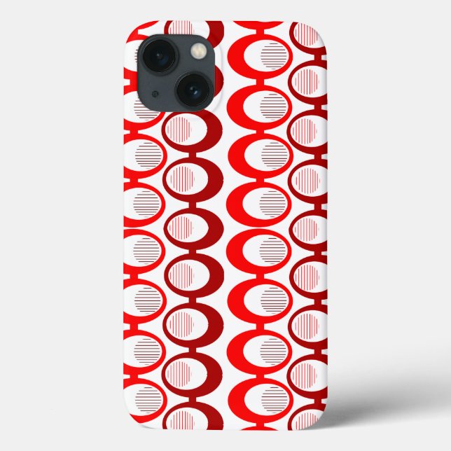 Funda De Case-Mate Para iPhone Cadenas de ovario rojo (Reverso)