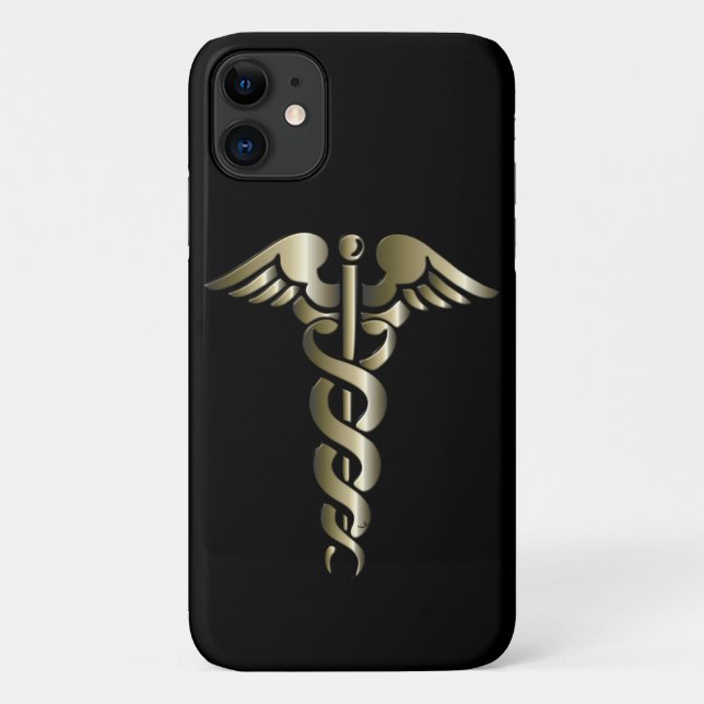 Funda De Case-Mate Para iPhone Caduceo - Regalos Para La Enfermera (Reverso)