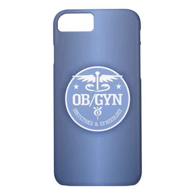Funda De Case-Mate Para iPhone Caduceus OBGYN ideas de regalo (Reverso)